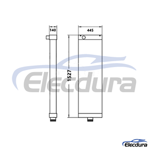 561-03-81642 ถังเก็บน้ำ Komatsu HD785-7 หม้อน้ำ แกน