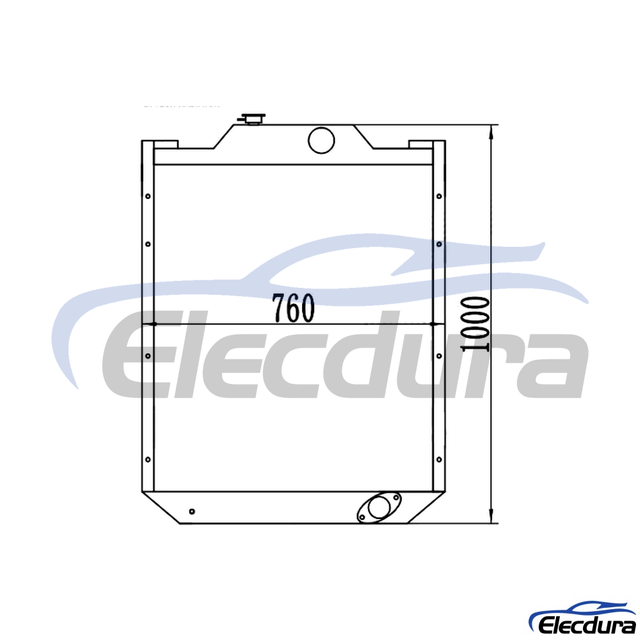 206-03-44210 كوماتسو PC220-3 ردياتير