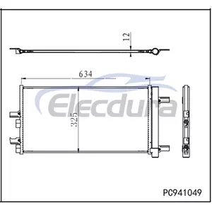 64539286712 MINI Cooper Countryman 2018-2021 Skraplacz klimatyzacji z osuszaczem