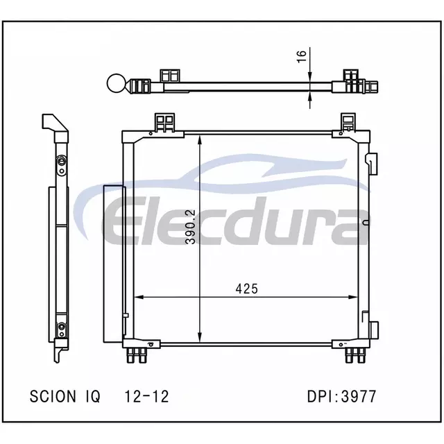 88460-74010 Scion iQ 2012-現在 A/C コンデンサー