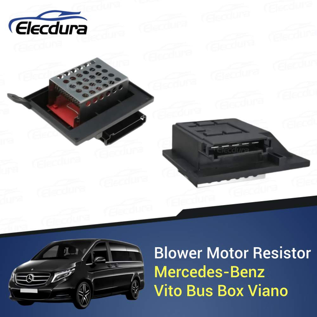 OE-standard 0018357860 5-polet bl&aelig;sermotormodstand med metalbeskyttelsesbur til Mercedes-Benz Vito og Viano W639.