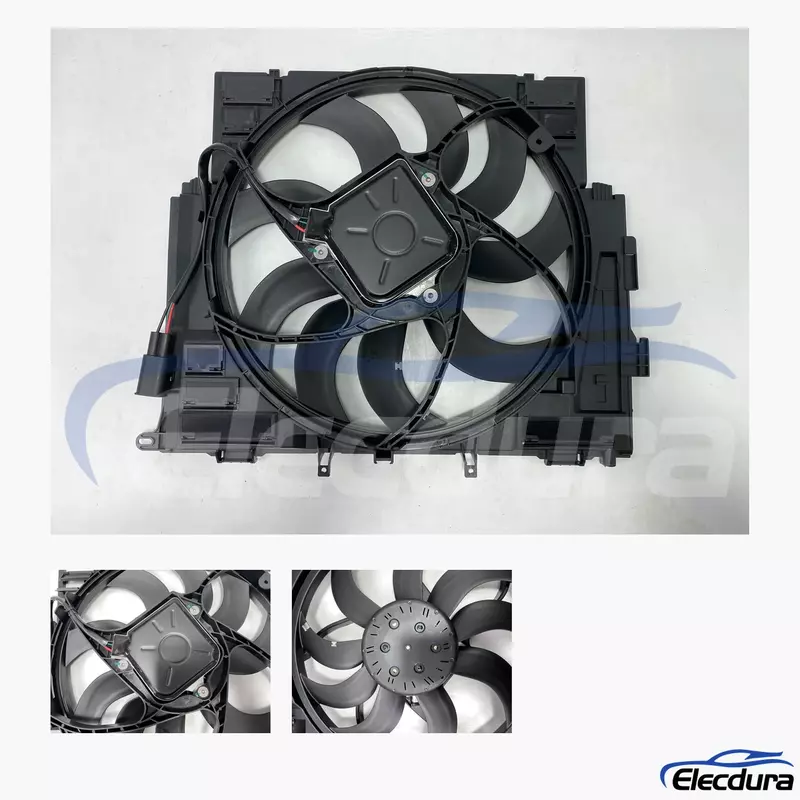 17418642161 Sostituzione all'ingrosso aftermarket del gruppo ventola di raffreddamento del radiatore senza spazzole BMW