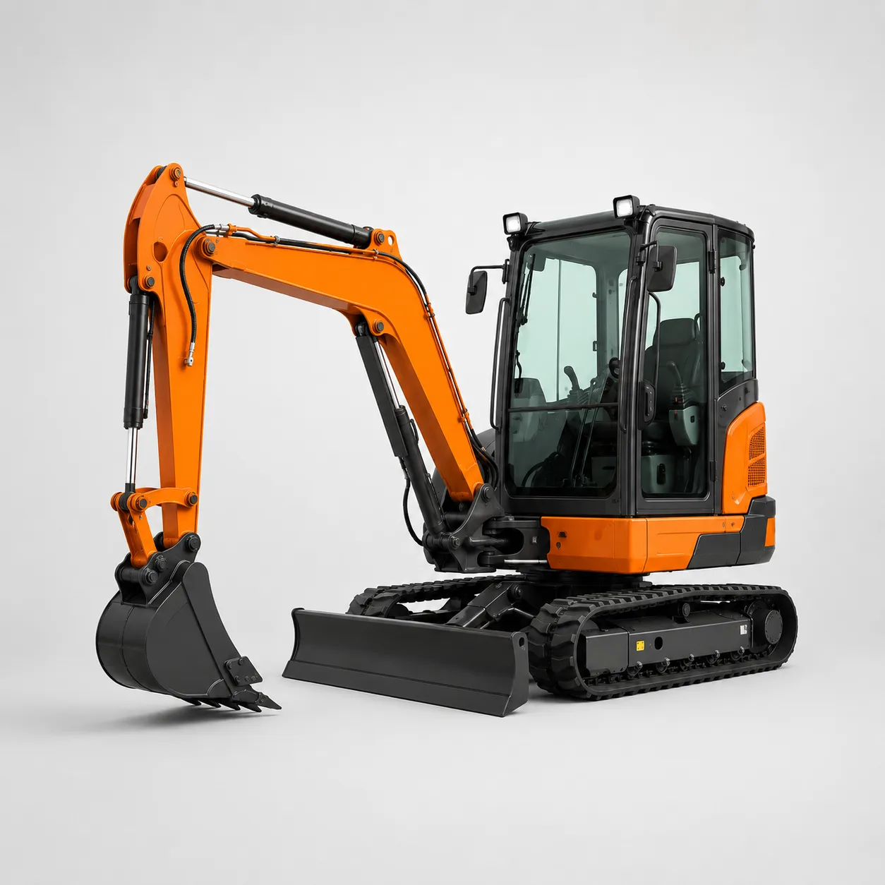 Aplikasi pendingin oli hidrolik mini excavator Hitachi