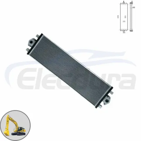Răcitor ulei hidraulic 20Y-03-42461 Furnizor en-gros cu miez &icirc;nalt de 1034x303mm pentru Komatsu PC200-8 PC200LC-8 la comandă &icirc;n vrac pentru &icirc;nlocuirea pieței de schimb