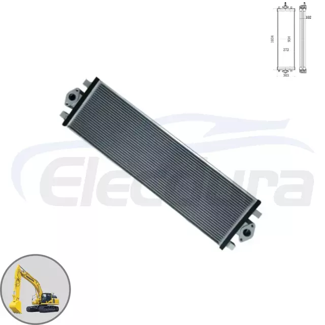 مبرد الزيت الهيدروليكي 20Y-03-42461 1034x303mm مورد الجملة الأساسية طويل القامة لكوماتسو PC200-8 PC200LC-8 استبدال ما بعد البيع للطلب بالجملة