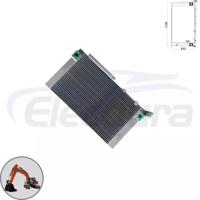 Heavy duty Doosan DX350LC oliek&oslash;ler K9002111 B2B engros - h&oslash;jkvalitets eftermarked hydraulisk radiator med private label tjenester til globale import&oslash;rer.