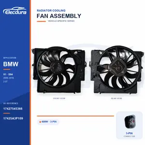 ラジエーター冷却ファンASSY BMW用 E84 600W 17427545366バルク電源