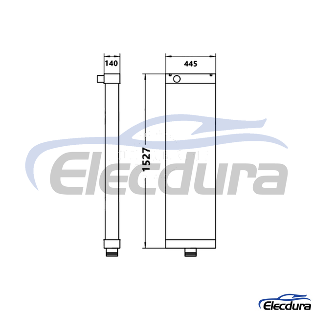 561-03-81642 Komatsu HD785-7 Su Deposu Radyat&ouml;r &Ccedil;ekirdeği