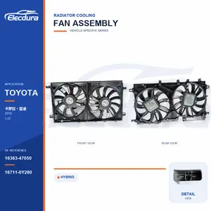 Ensemble ventilateur de refroidissement de radiateur pour Toyota Corolla/Levin 16363-47050 approvisionnement en vrac