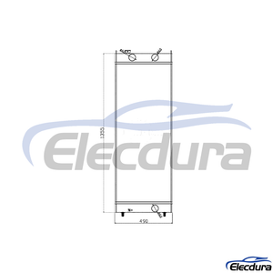 21M-03-21110 R&eacute;servoir d'eau Komatsu PC650-8/PC600-8 Radiateur Noyau