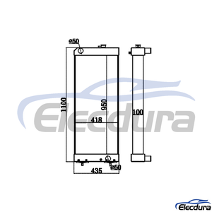 353-5549 Caterpillar خزان المياه 329D ردياتير
