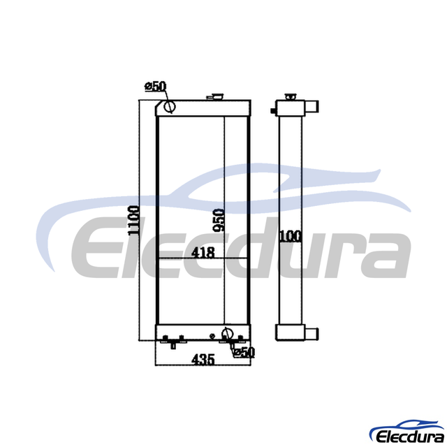 353-5549 Caterpillar Tangki Air 329D Radiator