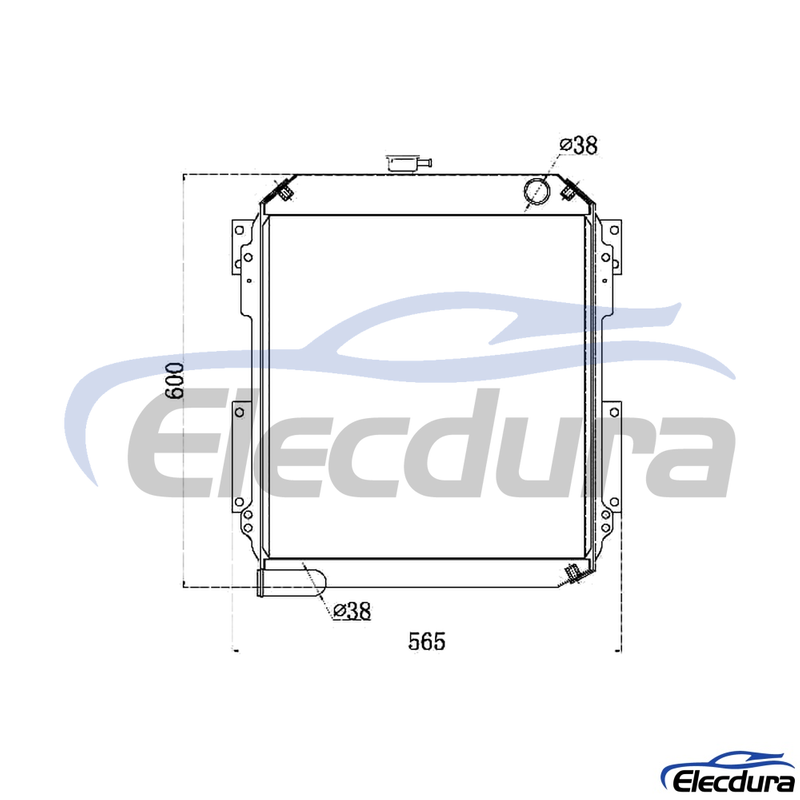 4397053 COLPO AC HI EX60-5 Radiatore