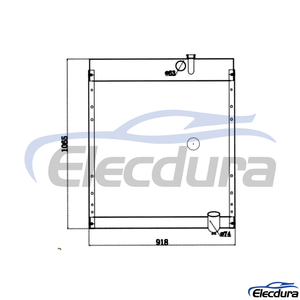 8N0073 Caterpillar Air 120G/140G Radiator Inti