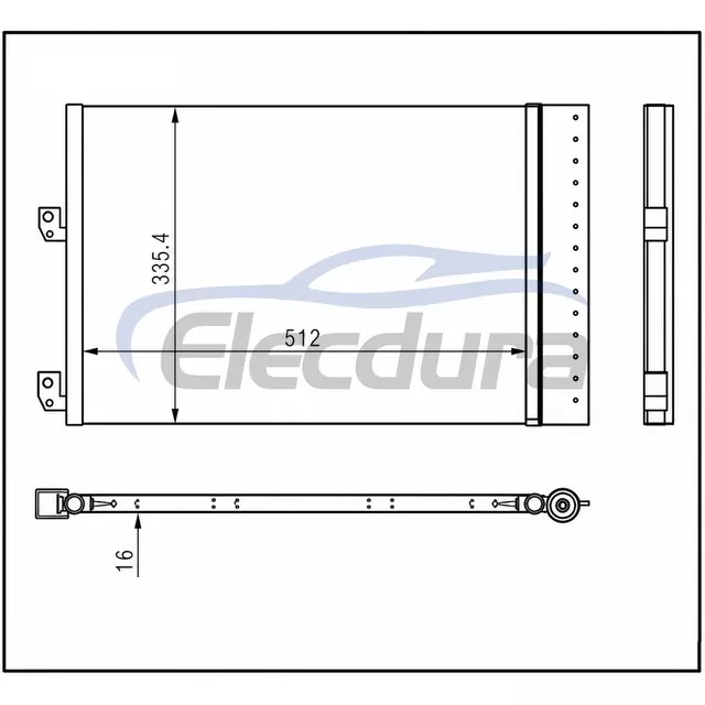 PC3965P أكورا ILX 2013-2022 مكثف مكيف الهواء