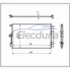 976062K600 Kia Soul 1 6 2012-2013 2,0L A/C kondenz&aacute;tor &Ouml;sszeszerel&eacute;s 12mm-es mag