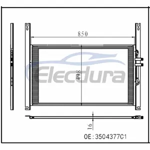 3504377C1 Internationale 9200-serie 1999-2002 A/C-condensor