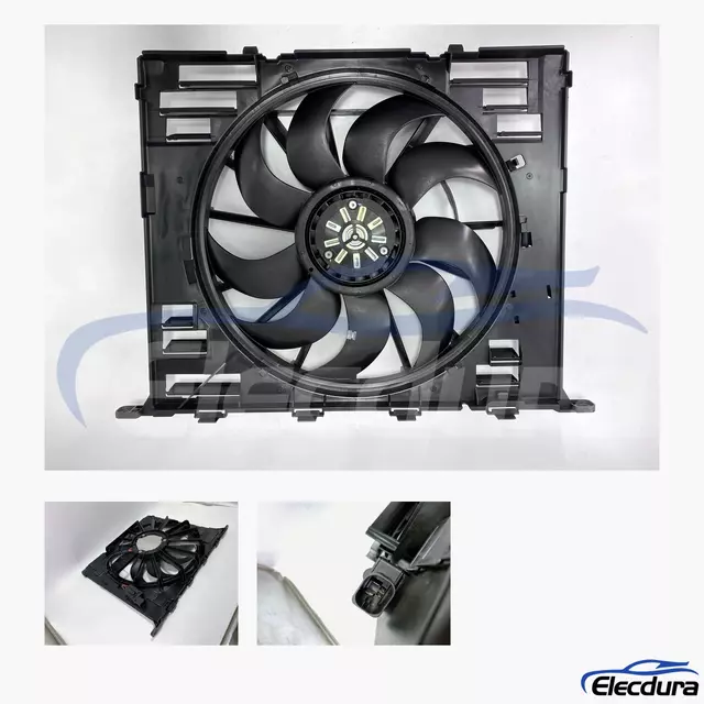 17427953401 BMW B&uuml;rstenloser K&uuml;hlerl&uuml;fter-Baugruppe, Aftermarket-Ersatz im Gro&szlig;handel