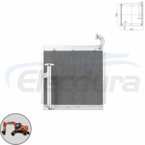 Doosan DH150LC-7 เครื่องทำความเย็นน้ำมันไฮดรอลิก 13C22000 ขายส่ง