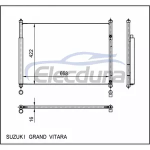 9531064J00 Suzuki Grand Vitara 2006-2008 Конденсатор кондиціонера