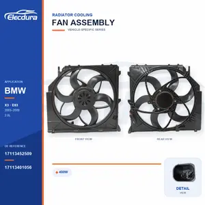 مجموعة مروحة تبريد الردياتير لـ BMW E83 400W 17113452509 توريد بالجملة