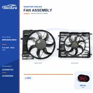 ラジエーター冷却ファンASSYメルセデスベンツ W223 600W 2239060700 バルク供給