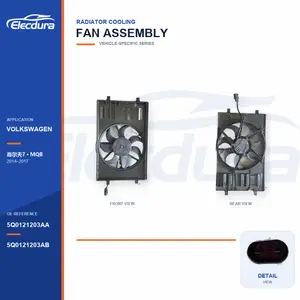 Вентилятор радиатора в сборе для Volkswagen Golf 7 / MQB 400W 5Q0121203AA Массовая поставка