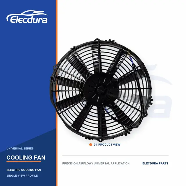 Universel Ventilateur de refroidissement de radiateur Lame droite de 13 pouces 80W en gros