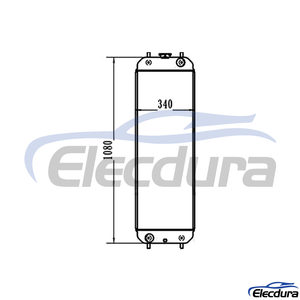 XB00001928 COLPO AC HI ZX200-5G Radiatore
