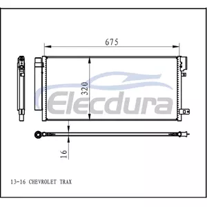 95465726 Condensatore aria condizionata Chevrolet Trax 2013-2014