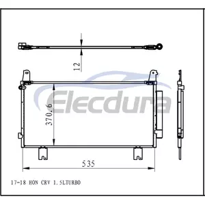 80100TLAA01 Honda CRV 2017-2018 1.5TA/C condensor