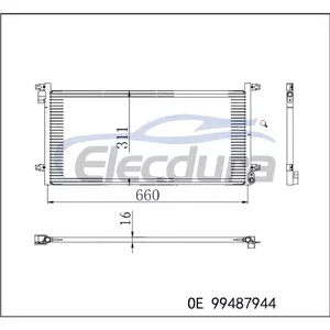 99487944 Iveco Daily 1999-2006 Condenseur de climatisation