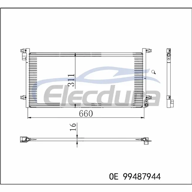 99487944 Iveco Daily 1999-2006 Condensator A/C