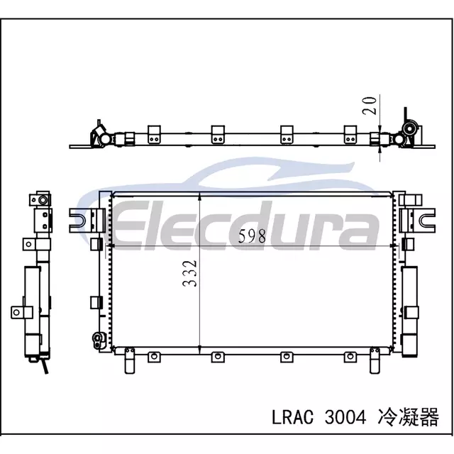 8105100XK80XC Great Wall Hover H5 2011+ A/C kondensatorsamling