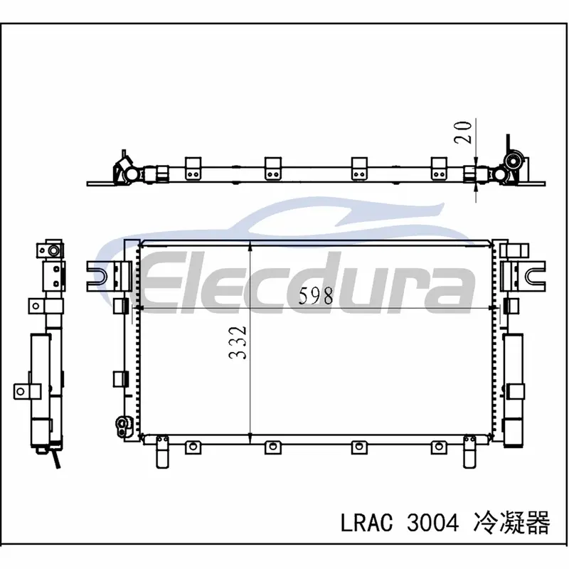 8105100XK80XC Great Wall Hover H5 2011+ Condensator A/C Ansamblu