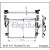 8846104020 Toyota Toy Tacoma Pu 1995-1997 A/C kondenz&aacute;tor