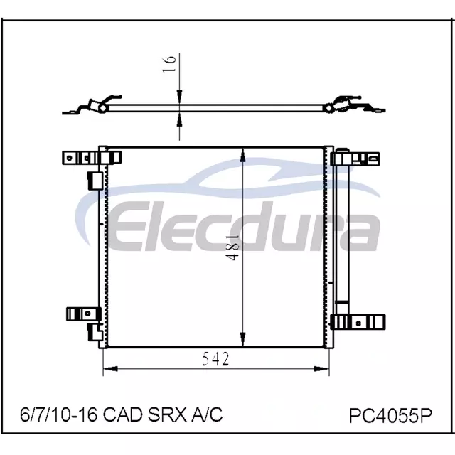 20981270 Cadillac SRX 2010-2016 Condensador de aire acondicionado