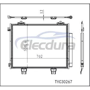 80100-T90-A01 Honda Pilot 2023-2024 Ansamblu condensator A/C