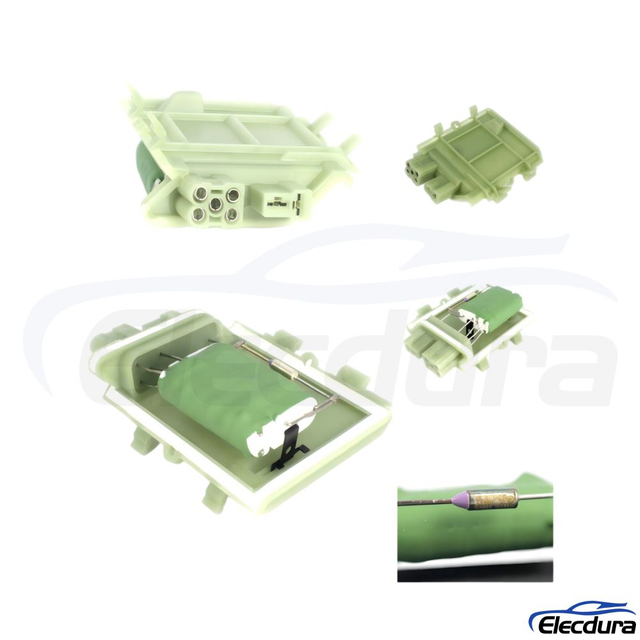 OE-standard 357959263 rezistor motoru ventil&aacute;toru pro klimatizačn&iacute; a topn&eacute; syst&eacute;my VW Passat B3 B4.