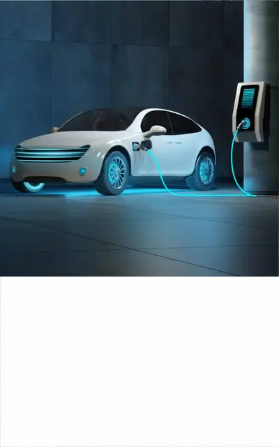Electric vehicle and hybrid vehicle HVAC system with electric AC compressor