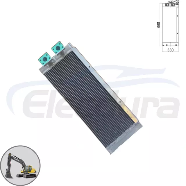 เครื่องทำความเย็นน้ำมันไฮดรอลิก Volvo EC210B 14549880 ผู้จัดจำหน่ายขายส่งหลังการขาย - ทดแทนคุณภาพสูงสำหรับรถขุด EC210C EC200B EC220D
