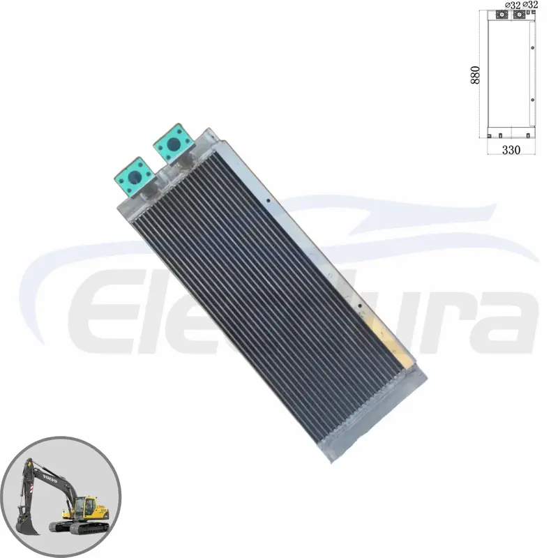 مبرد الزيت الهيدروليكي فولفو EC210B 14549880 مورد ما بعد البيع بالجملة - بديل عالي الجودة للحفارات EC210C EC200B EC220D