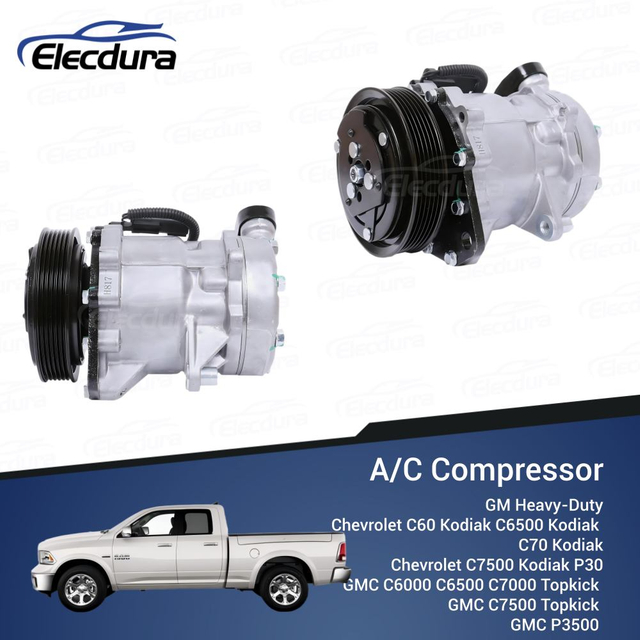 Compressor AC 55056335AA 7H15 atacado para GMC C7500 Topkick e Chevy Kodiak.