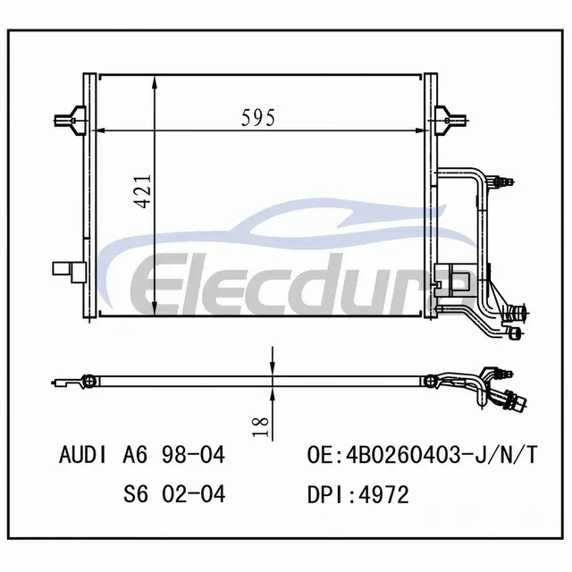 4B0.260.401 F Audi A6 1998-2004 Skraplacz A/C