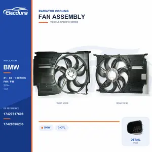 ラジエーター冷却ファンASSY BMW用 F49 / F45 300W 17427617608バルク電源