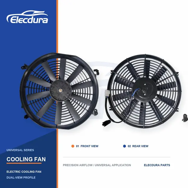 Universeel Radiateurkoelventilator 14 inch recht mes 220W groothandel