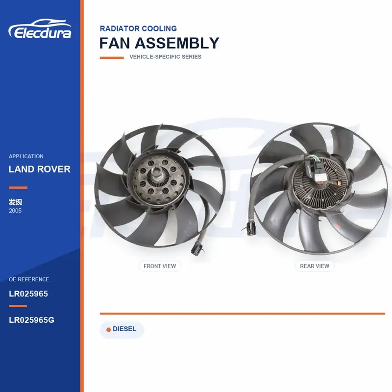 Ventola di raffreddamento radiatore per Land Rover Discovery LR025965 Fornitura in grandi quantit&agrave;