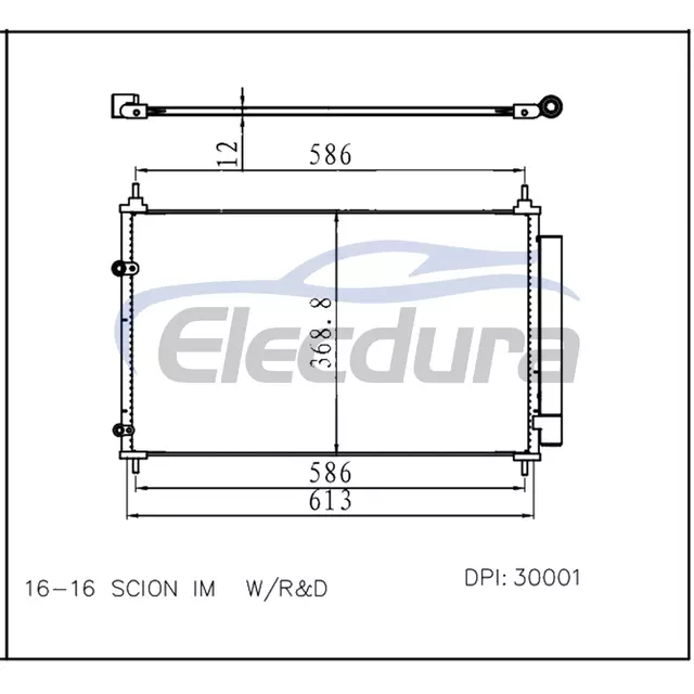 8845012340 Toyota Corolla 2017–2018 A/C-Kondensator