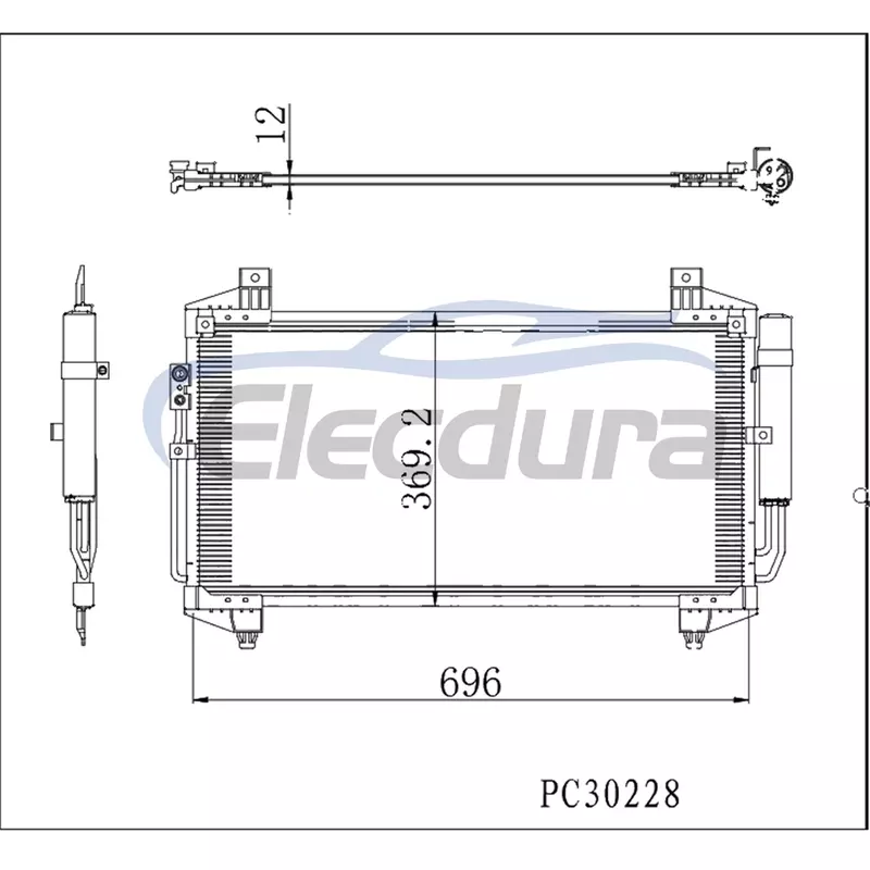 7812A608 Condenseur de climatisation Mitsubishi Eclipse Cross 2022-2023