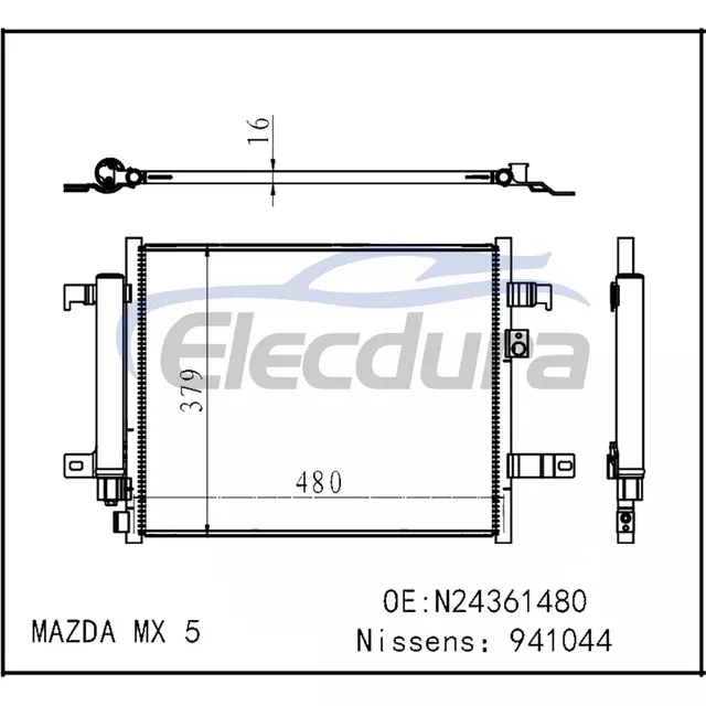N24361480 Condensatore aria condizionata Mazda Mx-5 Miata 2016-2024